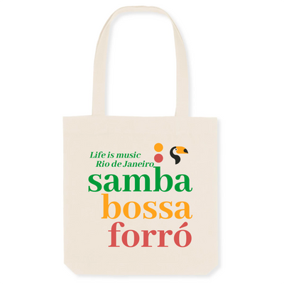 Totebag Coton Recyclé Samba Bossa Forró