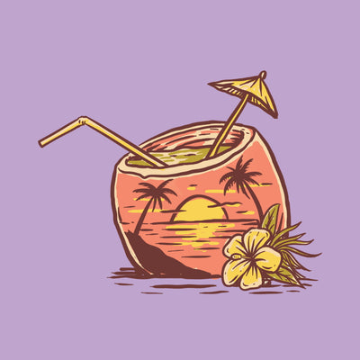 t-shirt coton bio femme lavande noix de coco