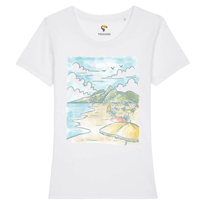 t-shirt Bio Femme Blanc Ipanema